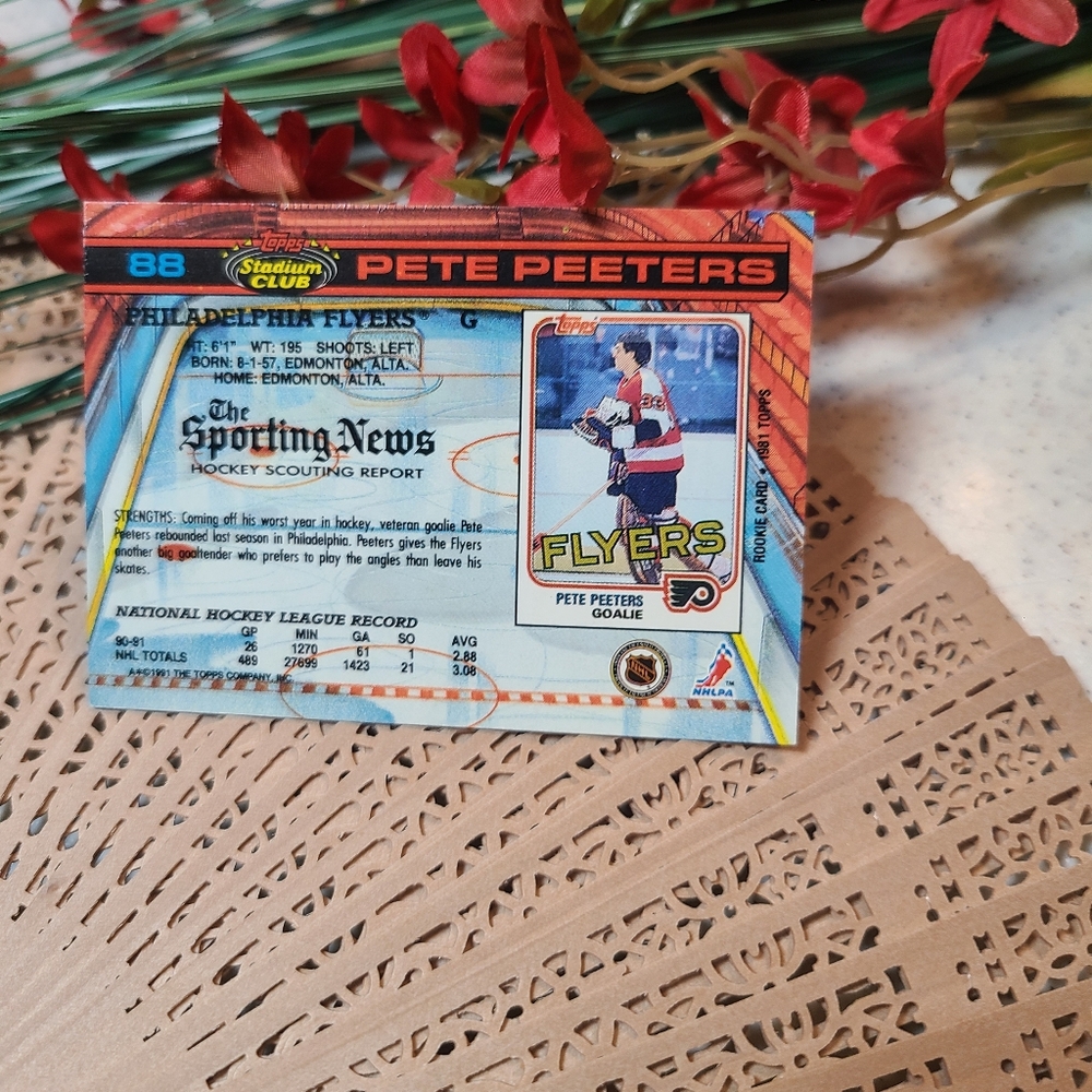 PETE PEETERS ROOKIE CARD #88 - Picture 2 of 3